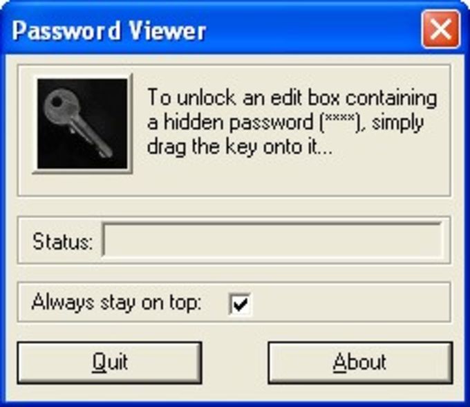 how to view asterisk password